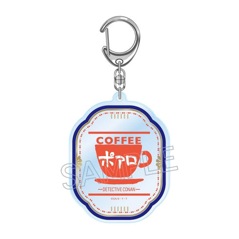 『名探偵コナン』喫茶ポアロシリーズ 箔押しアクリルキーホルダー エプロンロゴ
